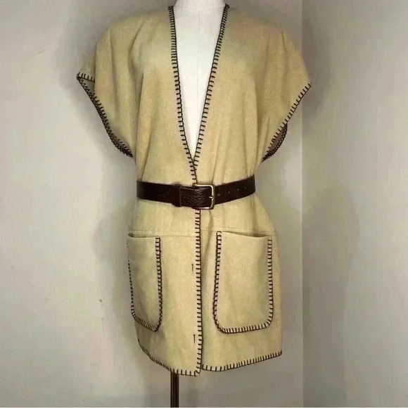 NWT OLSEN Wool Cashmere Vest PTP 24” - Picture 3 of 13